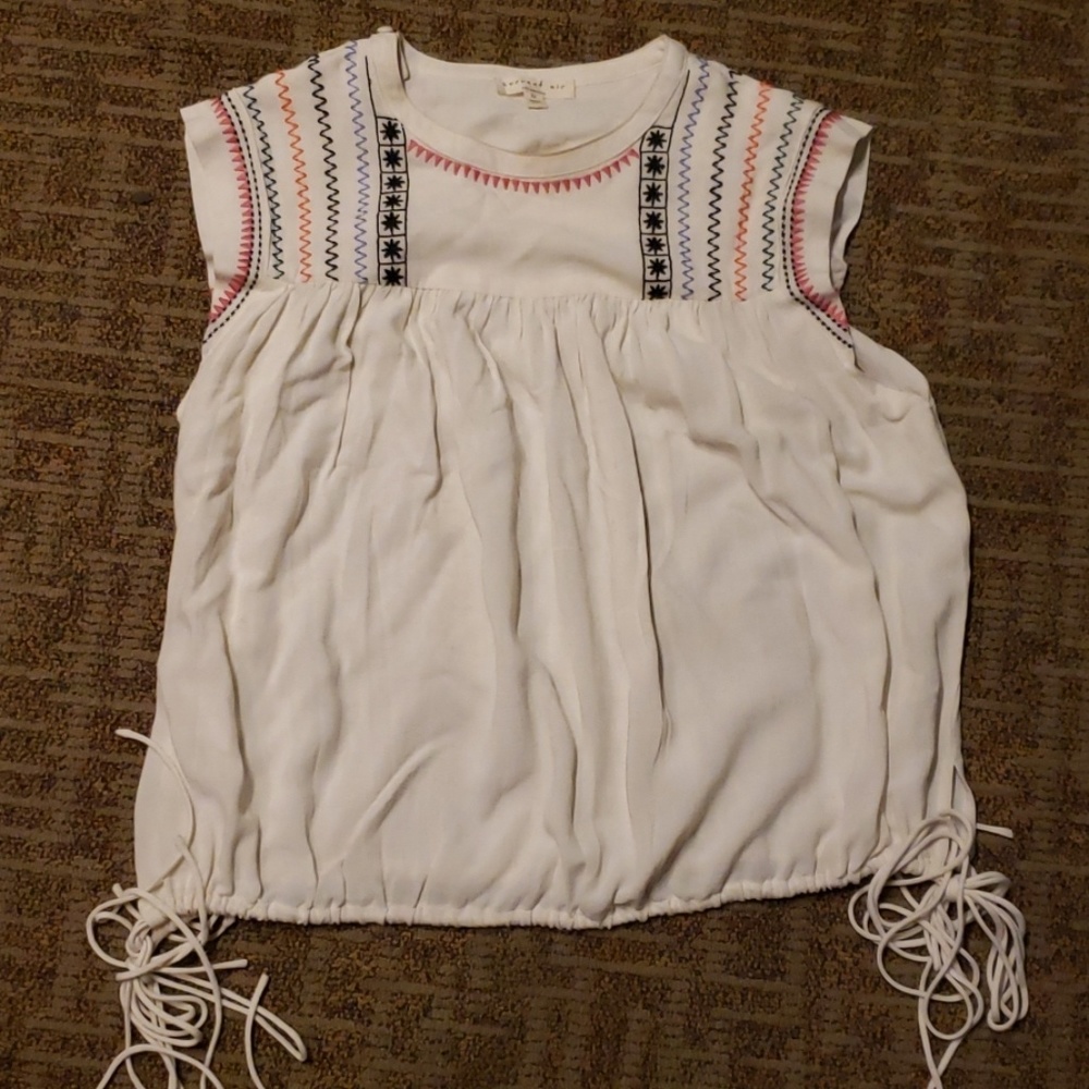 Casual shirt with cute side tie strings